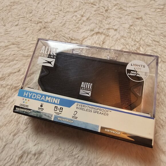 Altec Lansing Hydramini Waterproof Everything Proof Wireless Speaker Black NIB - Picture 1 of 4